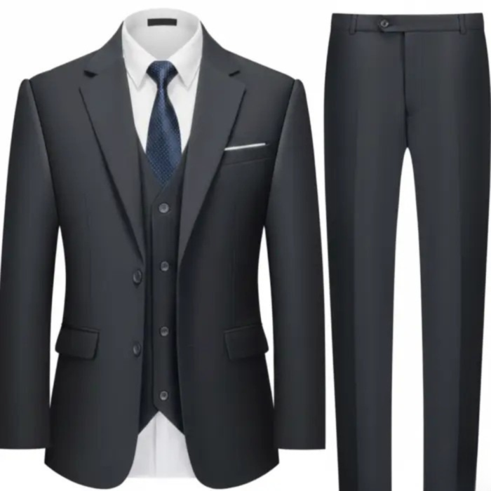 Alabaster Sovereign Double-Breasted Tuxedo Suit