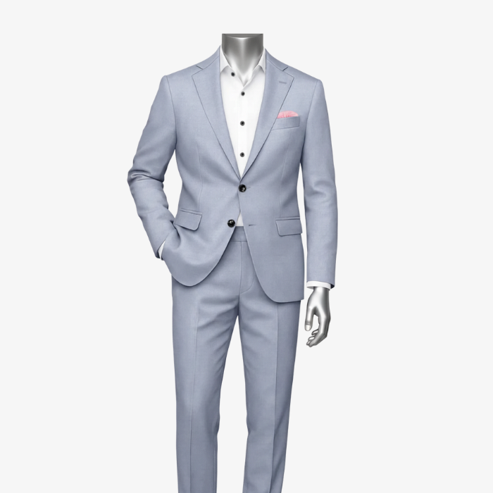 Sky Blue Modern Suit