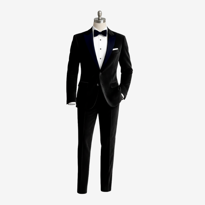 Noirex Korean Black Wool Tuxedo