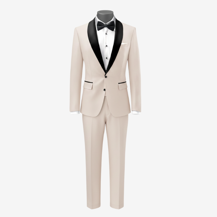 Velivon Cream Wool Tuxedo
